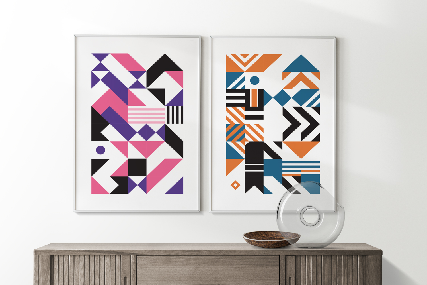 Poster-Decoration-Affiche-Art-Mural_Geometric2_40x60cm_situ