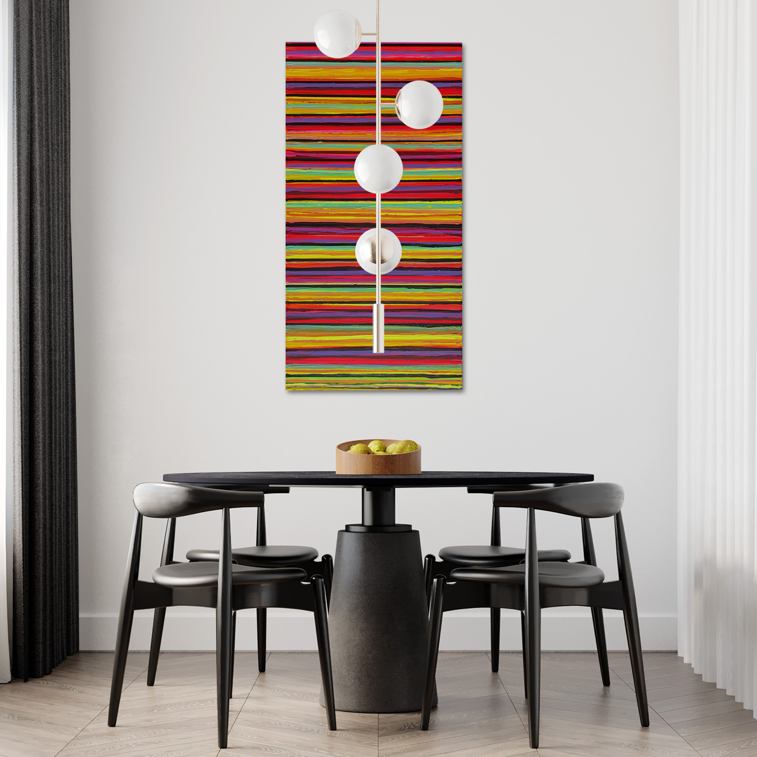 Zimba - Tableau moderne vertical ou horizontal, Peinture sur toile pour décoration salon