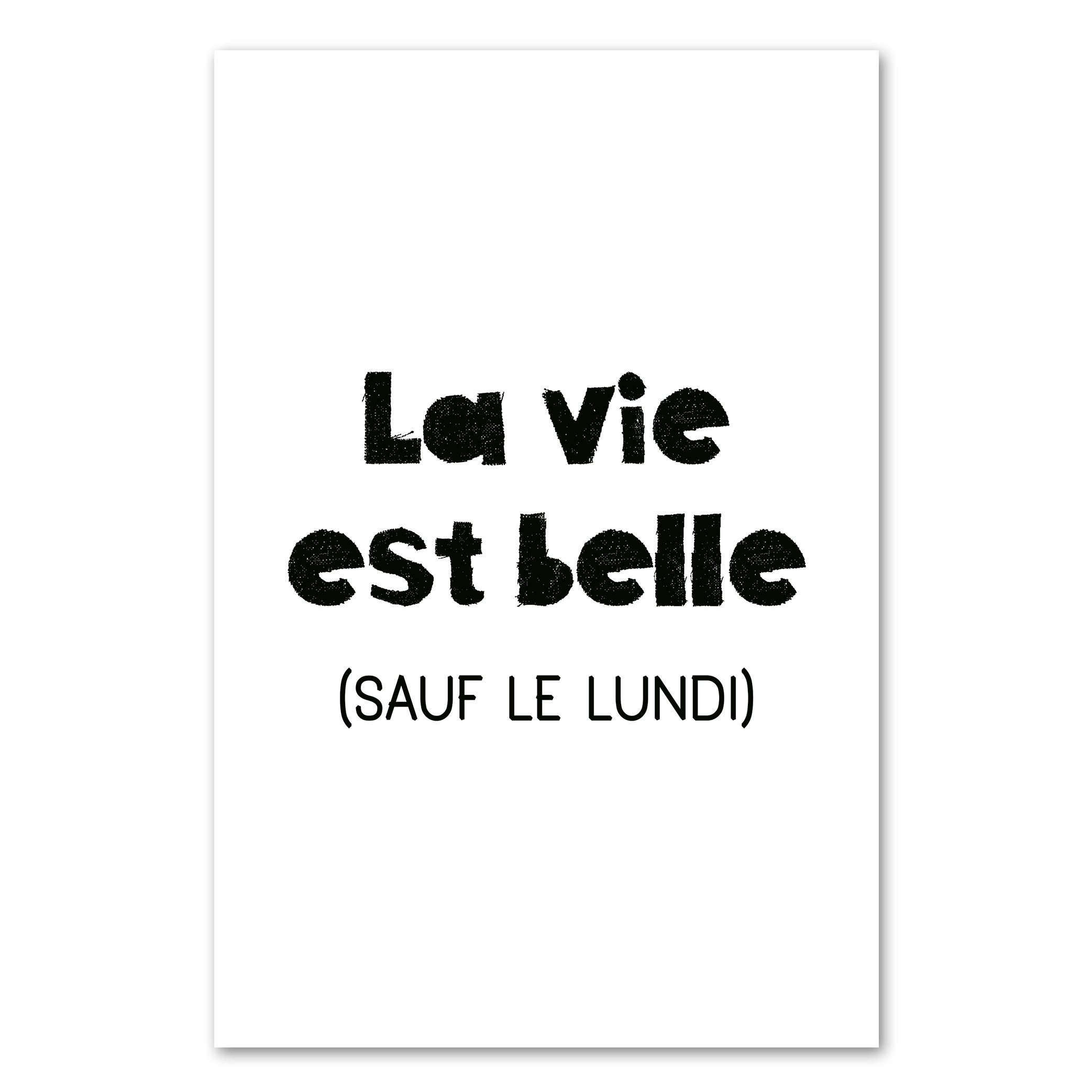 Affiche-a-Message_Poster-avec-texte_décoration-murale_La-vie-est-belle