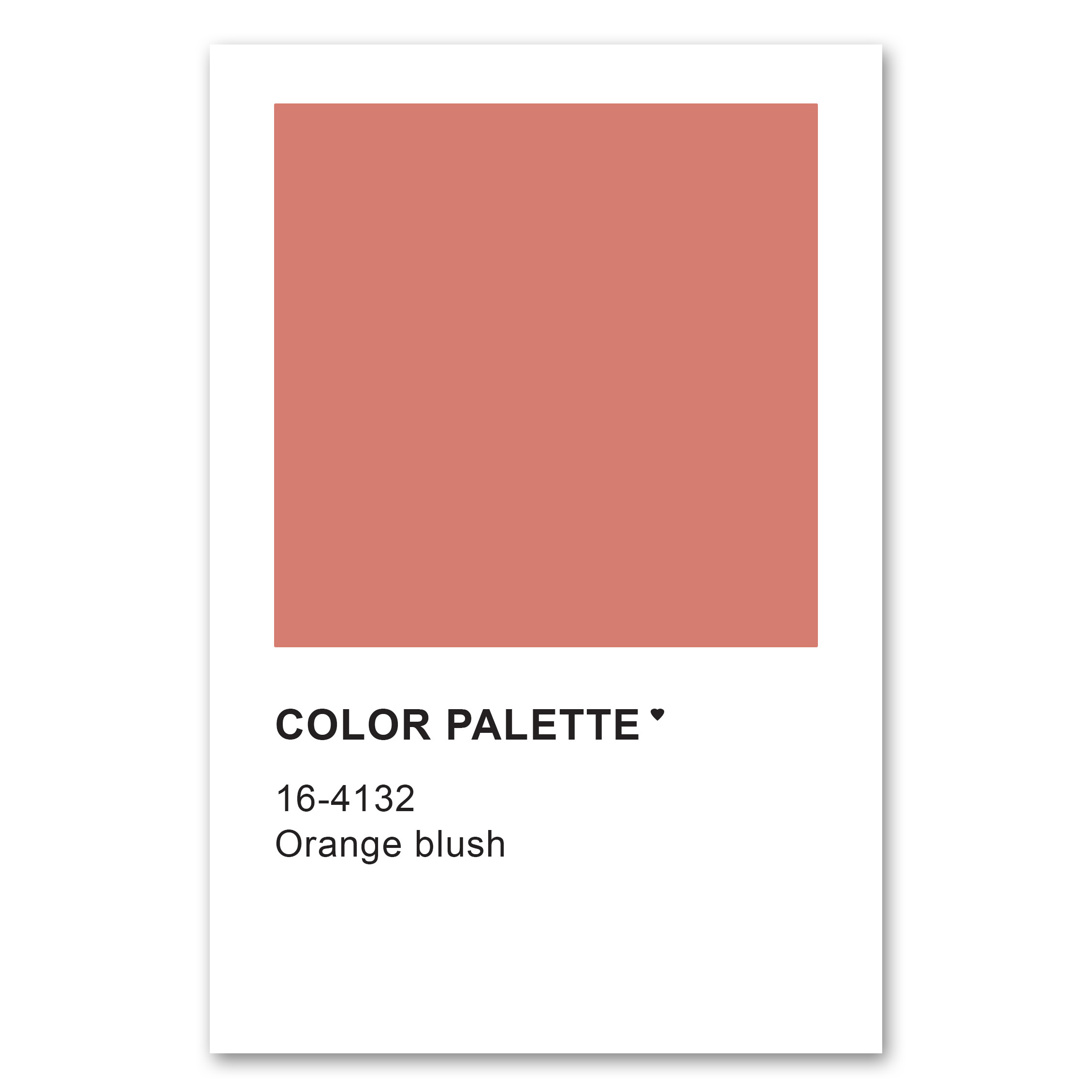 Color Palette Orange Blush