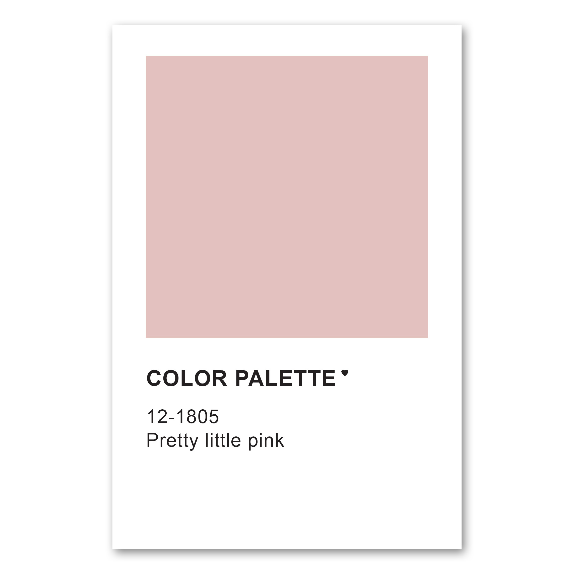 Poster-décoration-murale_Affiche-ColorPalette_Pretty Little Pink