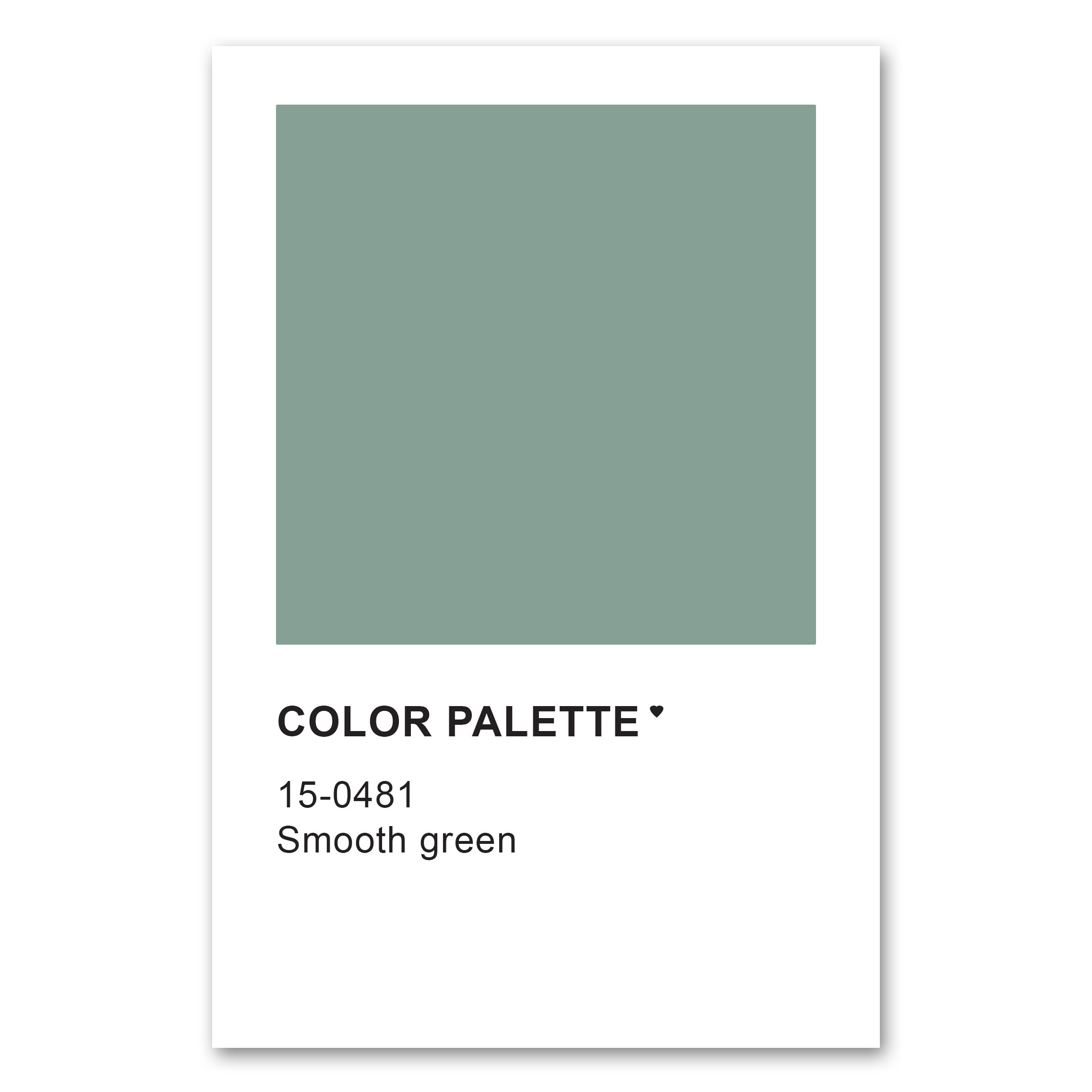 Color Palette Smooth Green