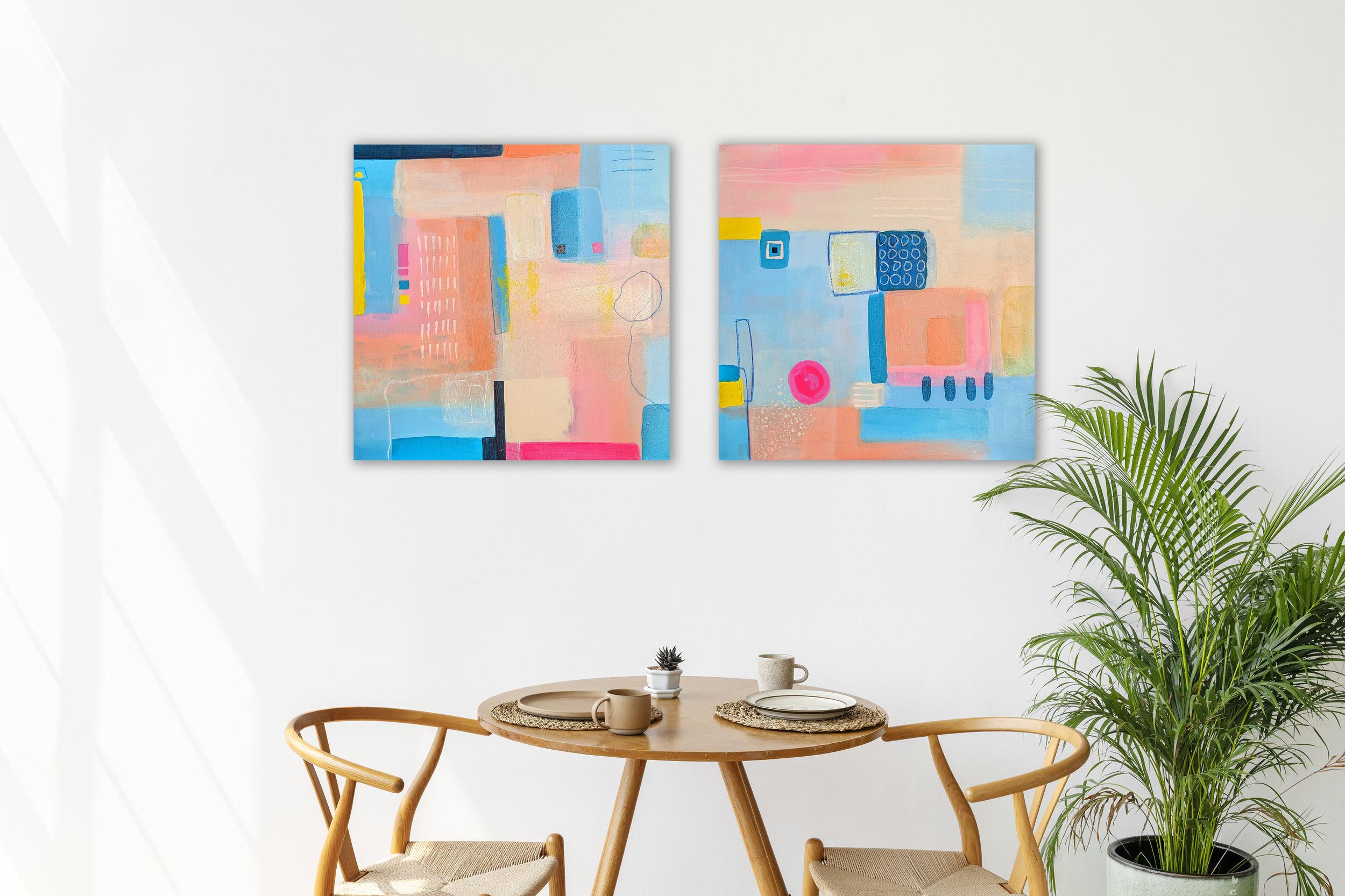 Grands tableaux salon moderne  