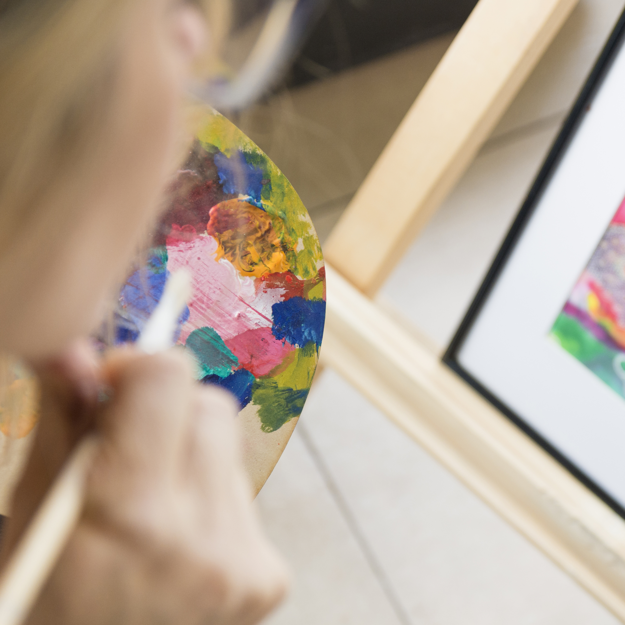 modern paint composition with colorful style yayapeintures