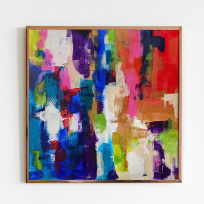 Tableau déco Peinture sur toile Art mural abstrait-couleurs