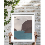 poster-paysage-minimaliste-déco-murale-chambre-couleurs-nature-montagne-mer-oiseaux