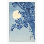 Affiche Le Cerisier Bleu - Tirage dart décoration murale
