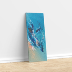 Tableau vertical étroit - Peinture sur toile abstraite fait main