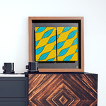 Tableau Wax africain contemporain encadré