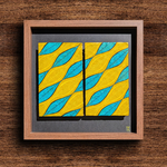 Tableau Wax africain contemporain encadré