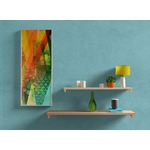 tableau-peinture-tendance-artiste_coloré_moderne_losange_géométrique_bleu-rouge-vert-orange-jaune