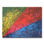tableau-peinture-tendance-artiste_coloré_moderne_abstrait_triangles_rouge-jaune-bleu-noir