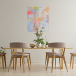 Tableau déco Peinture sur toile Art mural abstrait couleurs pastels