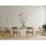Tableau déco Peinture sur toile Art mural abstrait couleurs pastels