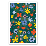 Jardin-en-fleur_Poster-décoration-murale_Affiche-végétale_Motifs-floraux