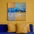 Outremer - Tableau bleu abstrait moderne - Peinture sur toile contemporaine fait main