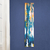 Tableau déco Peinture sur toile Art mural abstrait texture couleurs bleu marine turquoise vertical