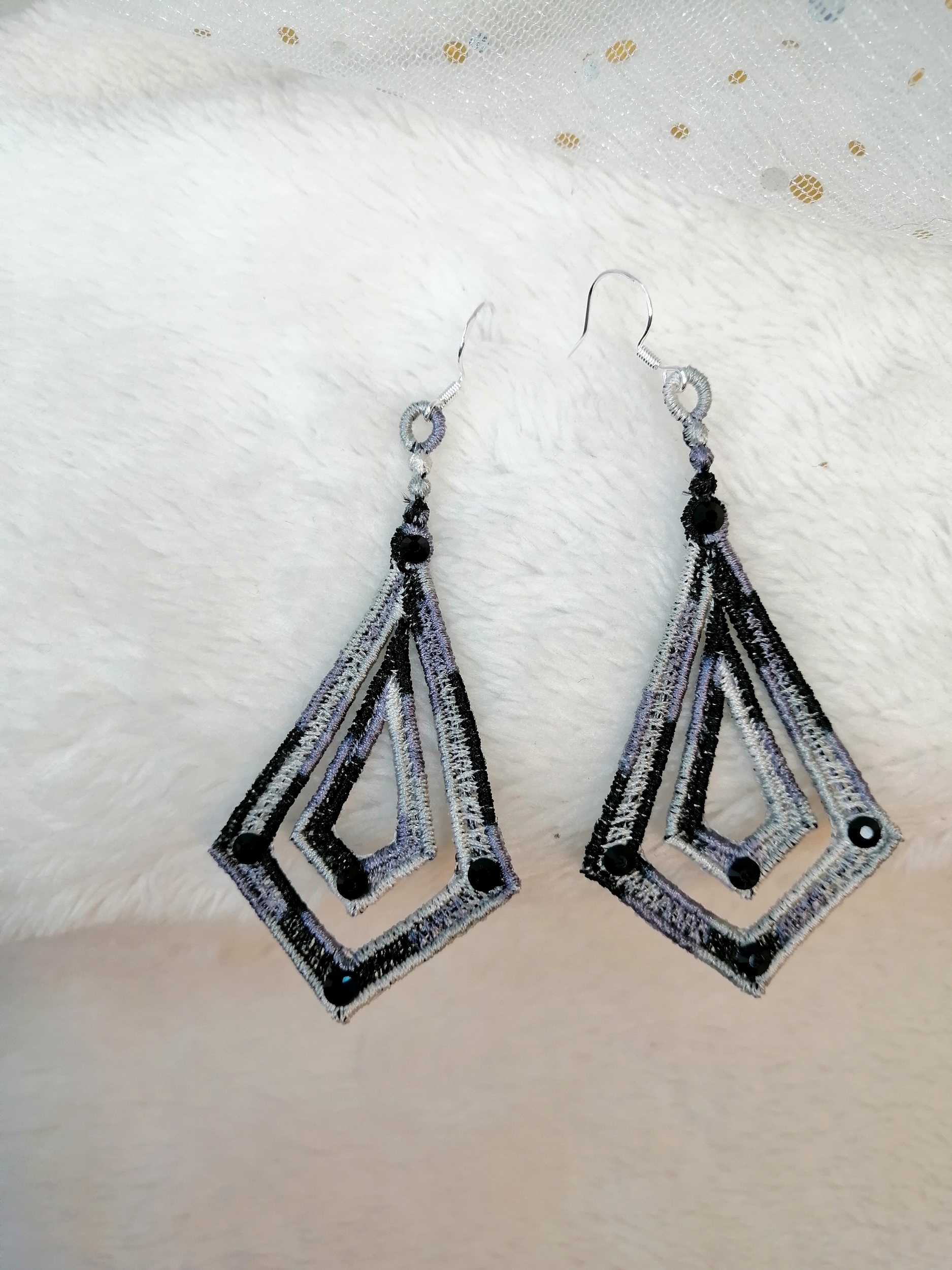 boucles oreilles doubles grandes zebre 3