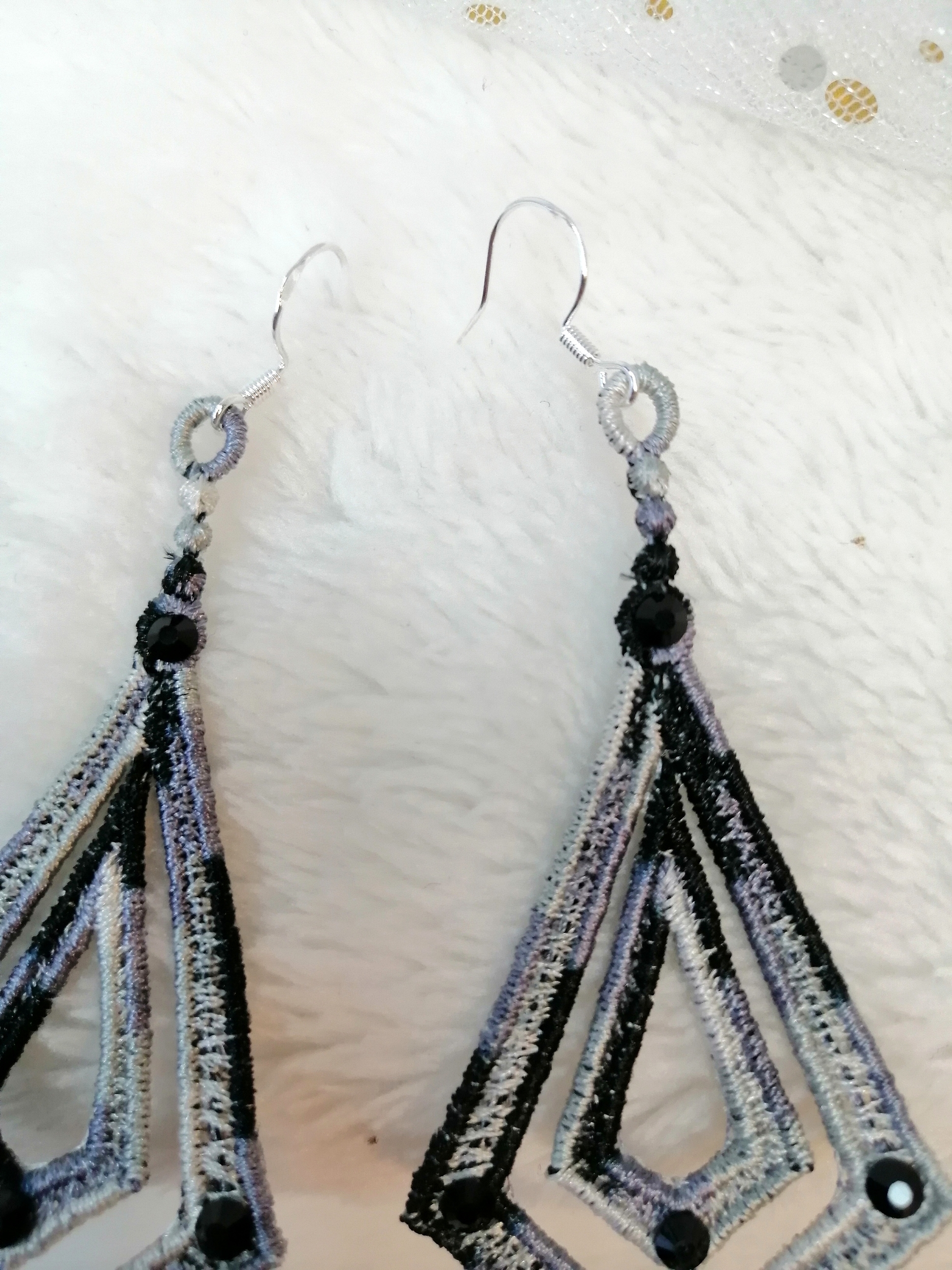 boucles oreilles doubles grandes zebre 1