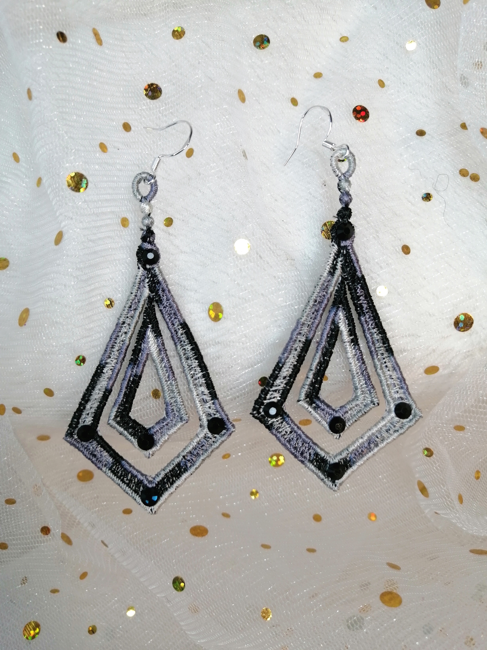 boucles oreilles doubles grandes zebre 4