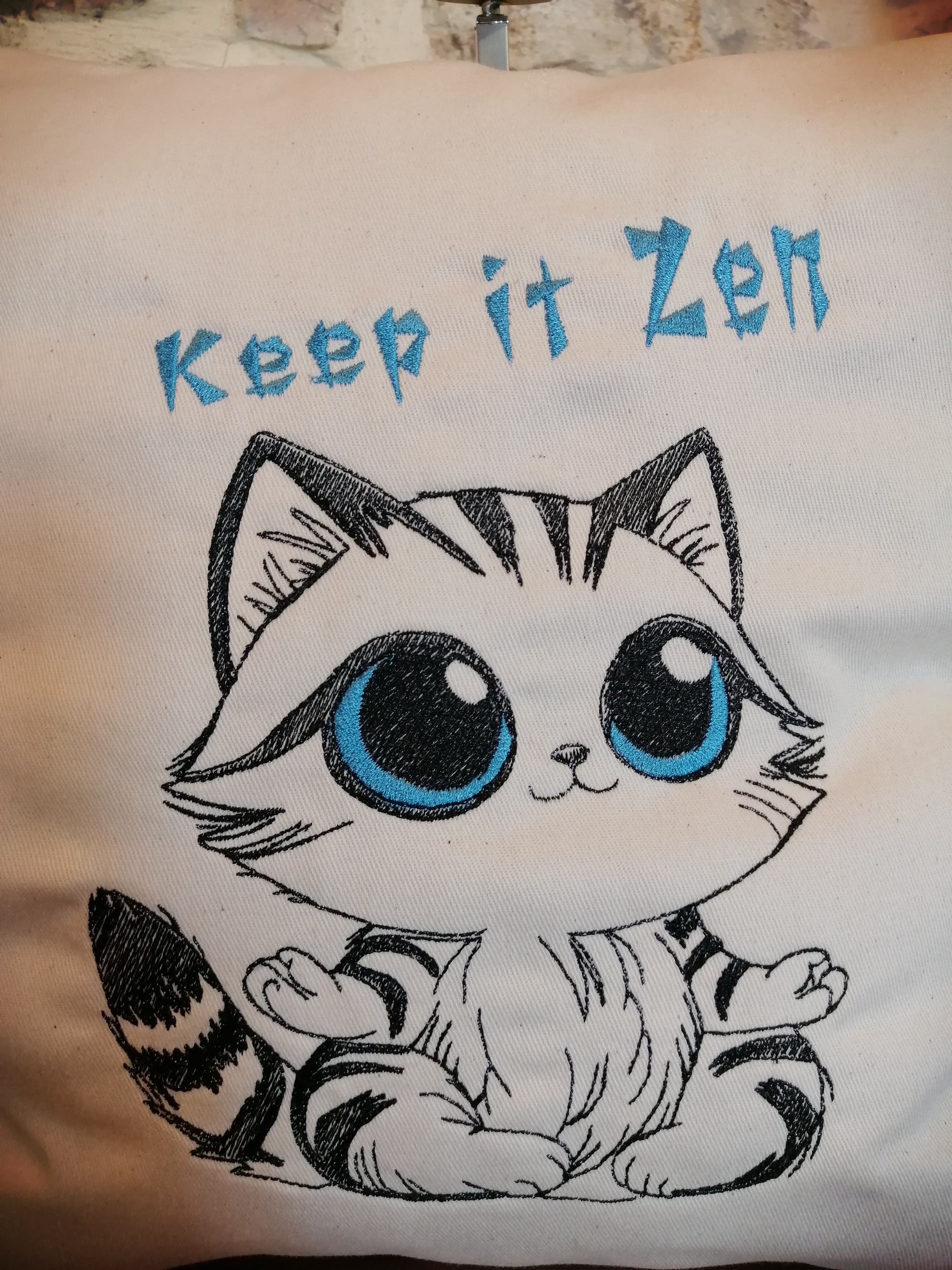 coussin chat zen 3
