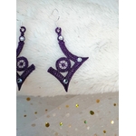 boucles oreilles géométriques mauve 4