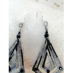 boucles oreilles doubles grandes zebre 1