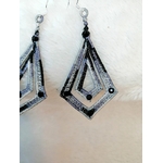 boucles oreilles doubles grandes zebre 2