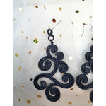 boucles oreilles grandes  arrondies charbon 3