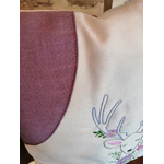 coussin cerf mauve 1