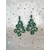 boucles oreilles grandes arrondies vertes 3