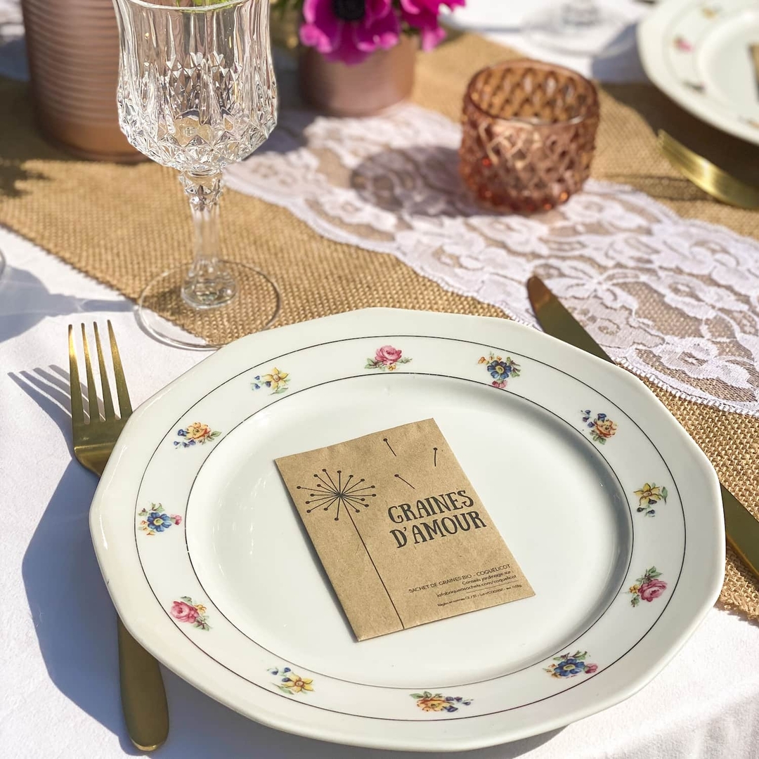 Sachets de graines pour mariage La Fabrique à Sachets