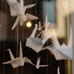 grues mariage origami