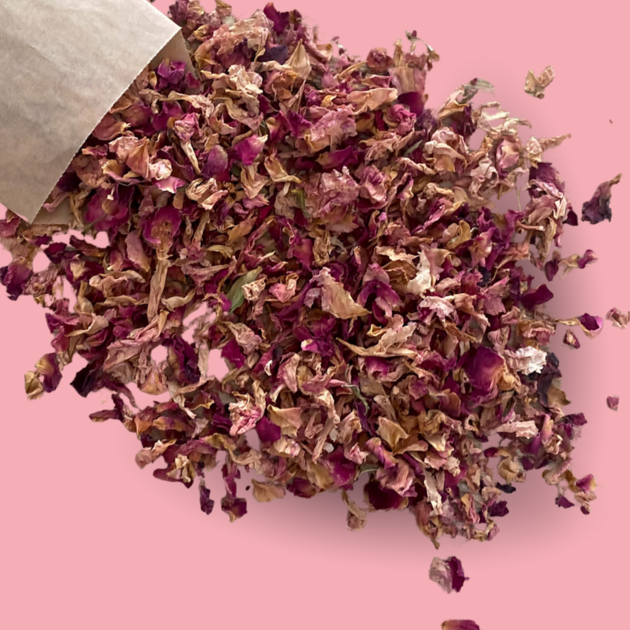 12 Paquets De Confettis Naturels Pour Mariage - Pétales De Fleurs Séchées Roses