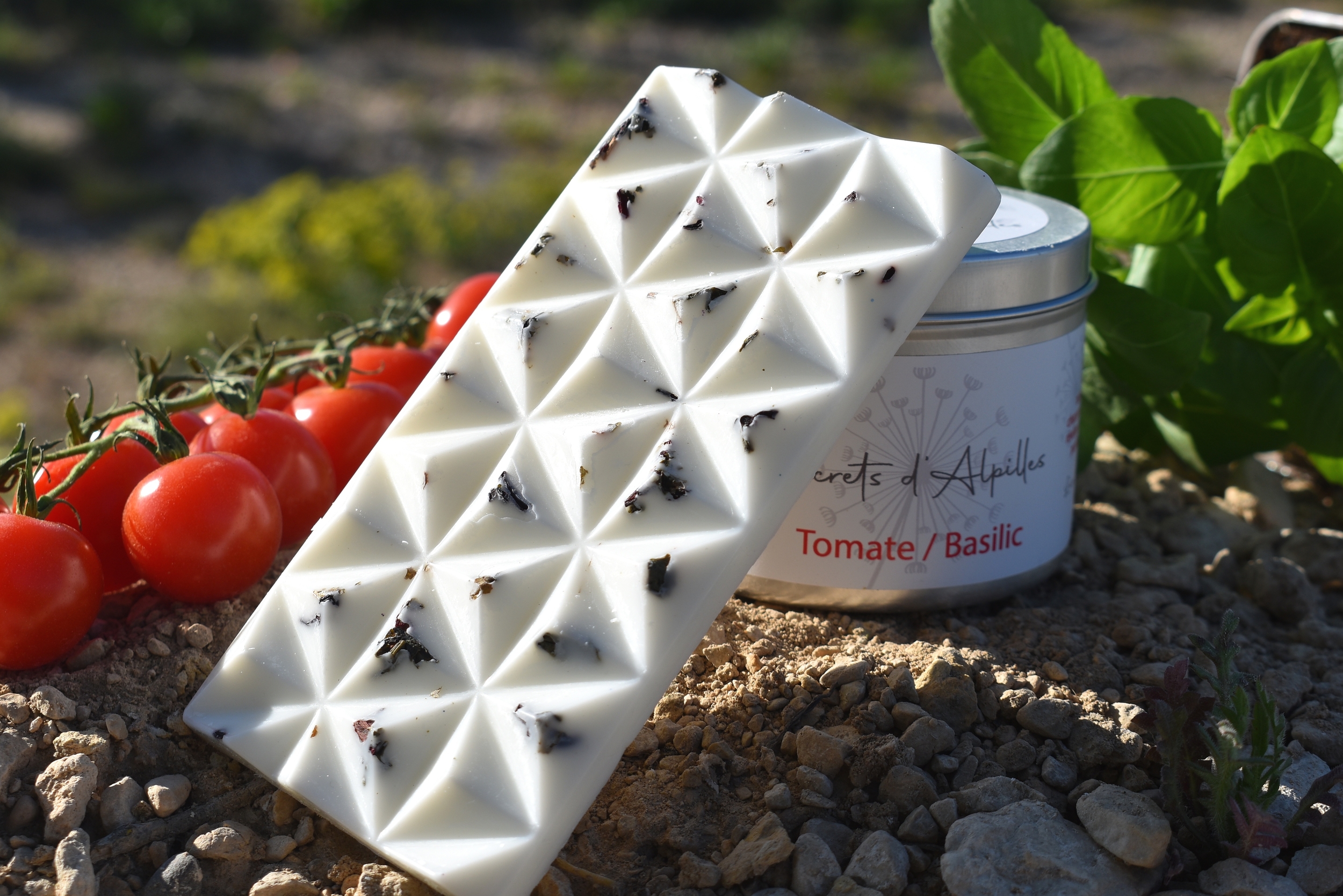fondant tablette parfumé tomate basilic