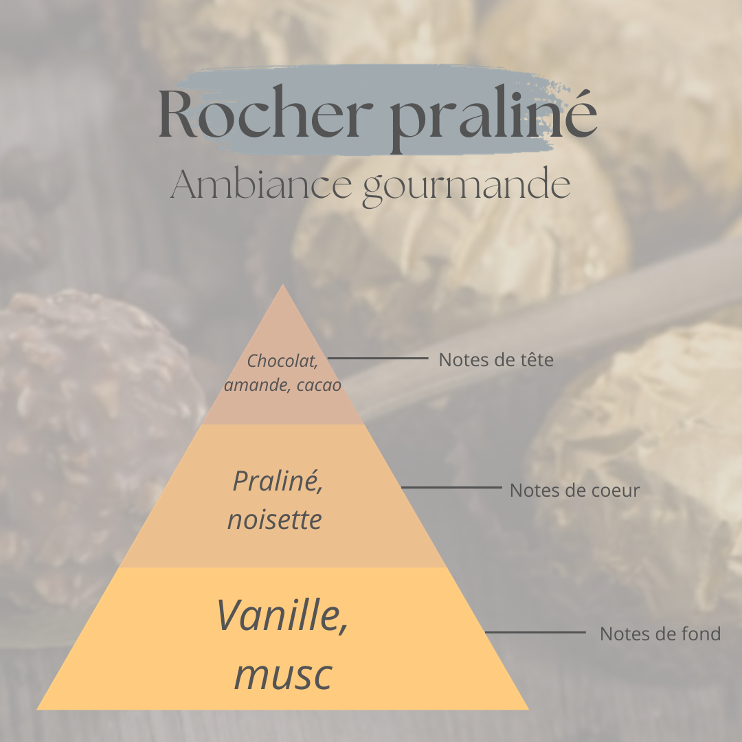 Pyramide olfactive Rocher Praliné