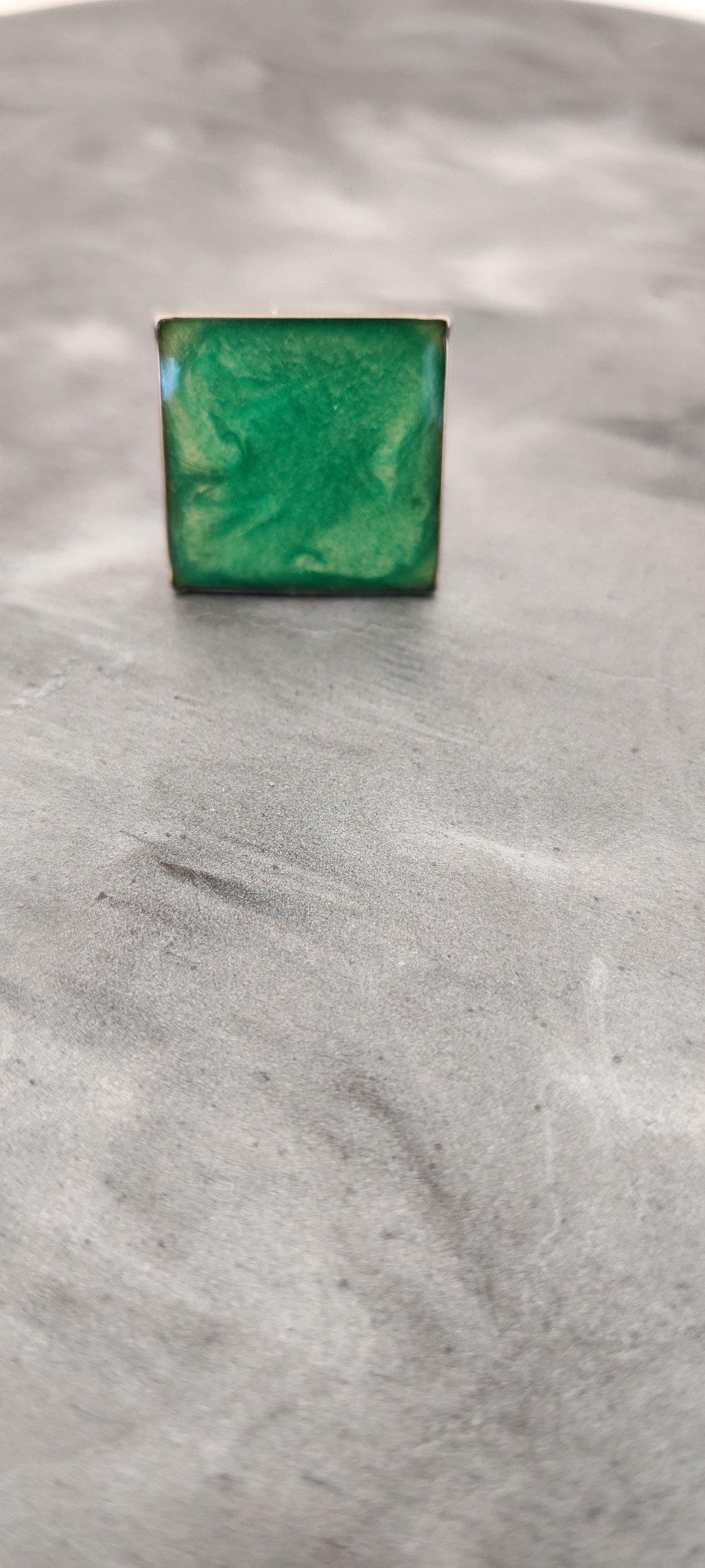 bague square vert