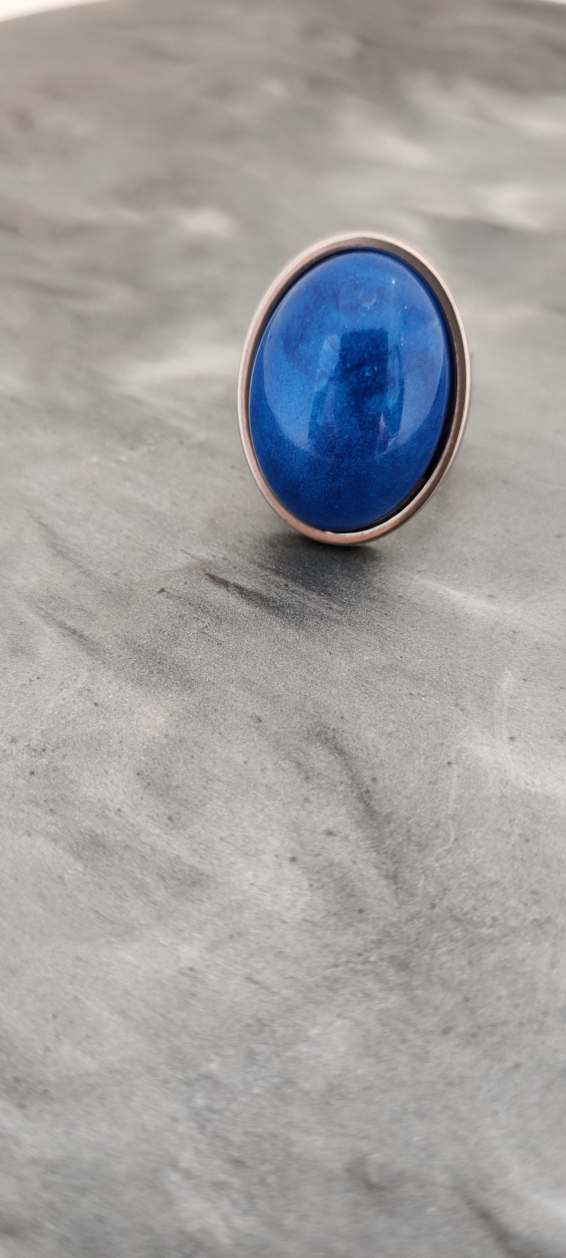 bague lou silver bleu