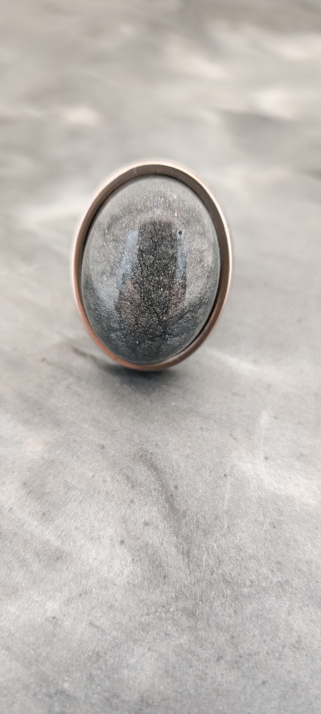 bague lou silver gris