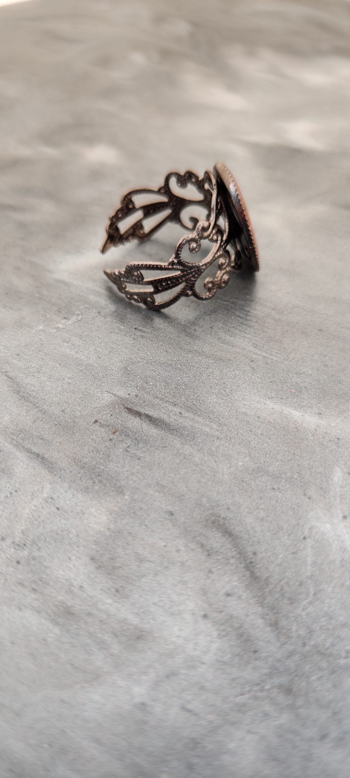 bague jade marron
