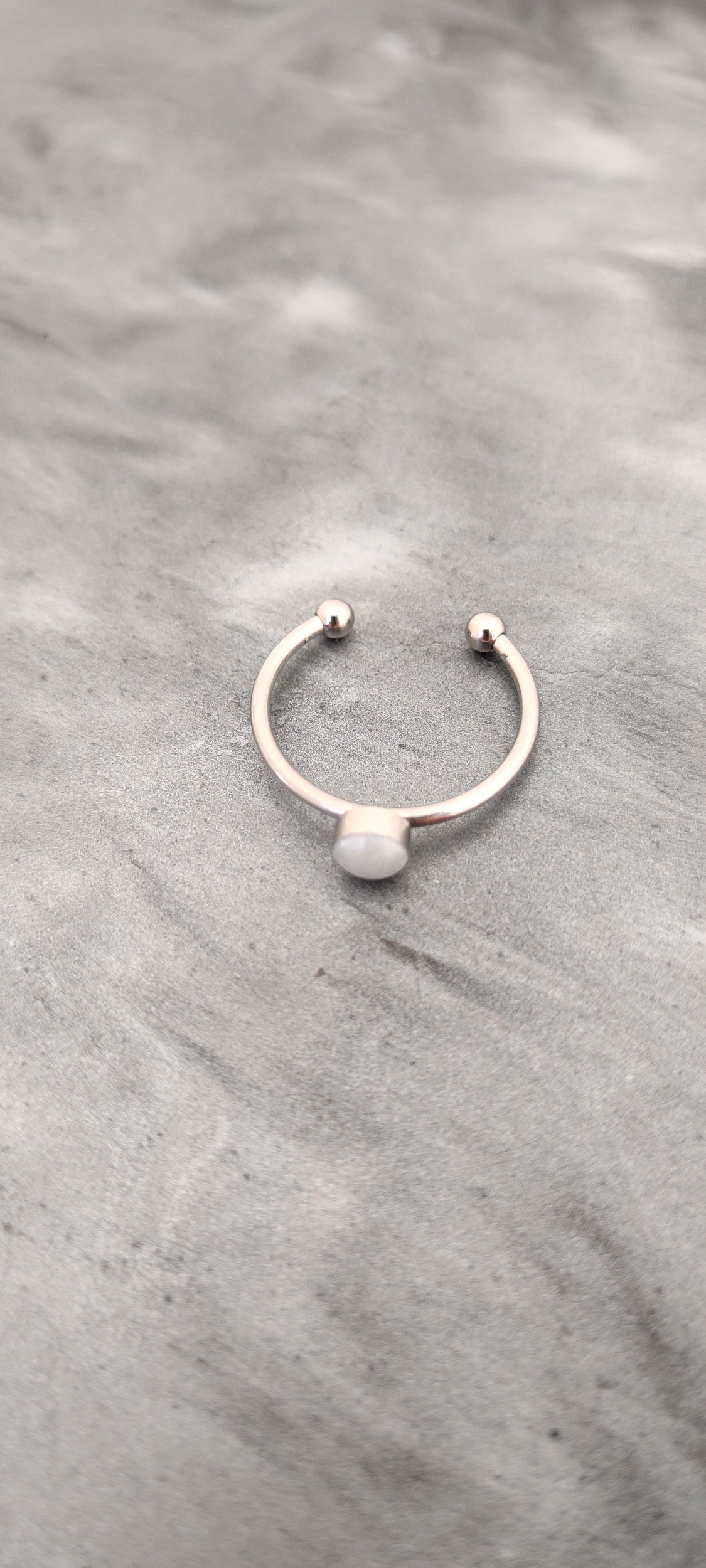 Bague lise silver blanc