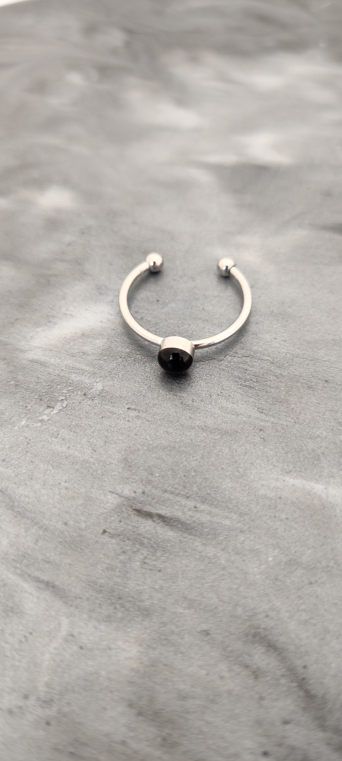 Bague lise silver noir