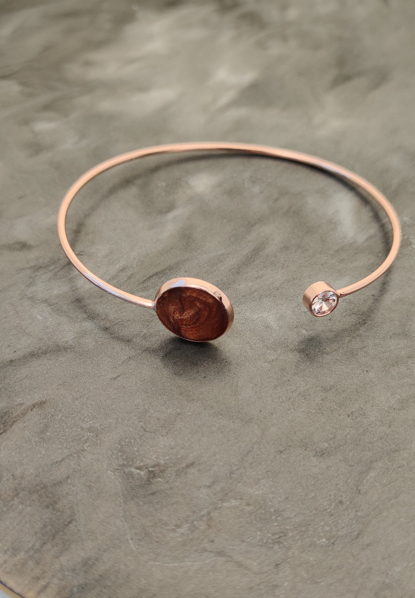 Bracelet shine rose marron