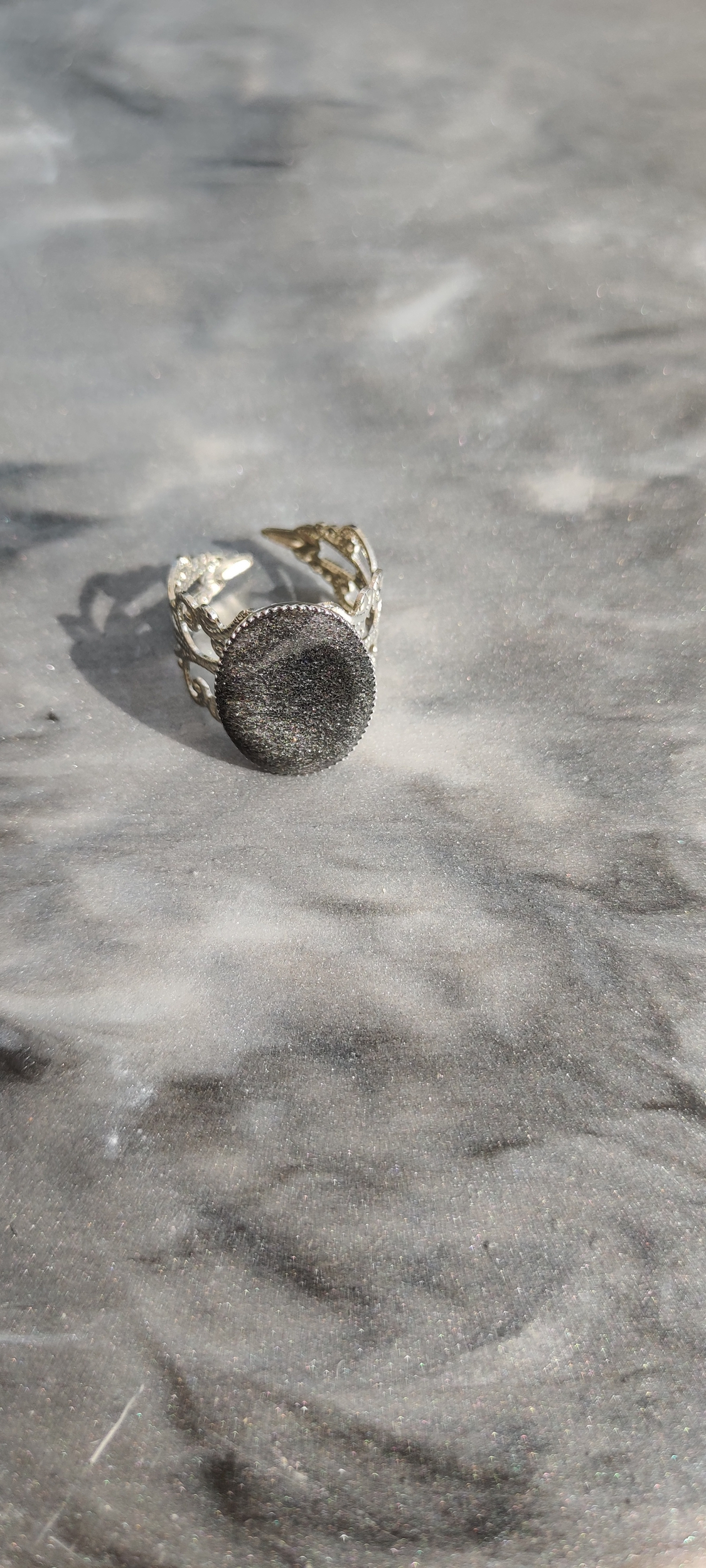 Bague Jade silver gris