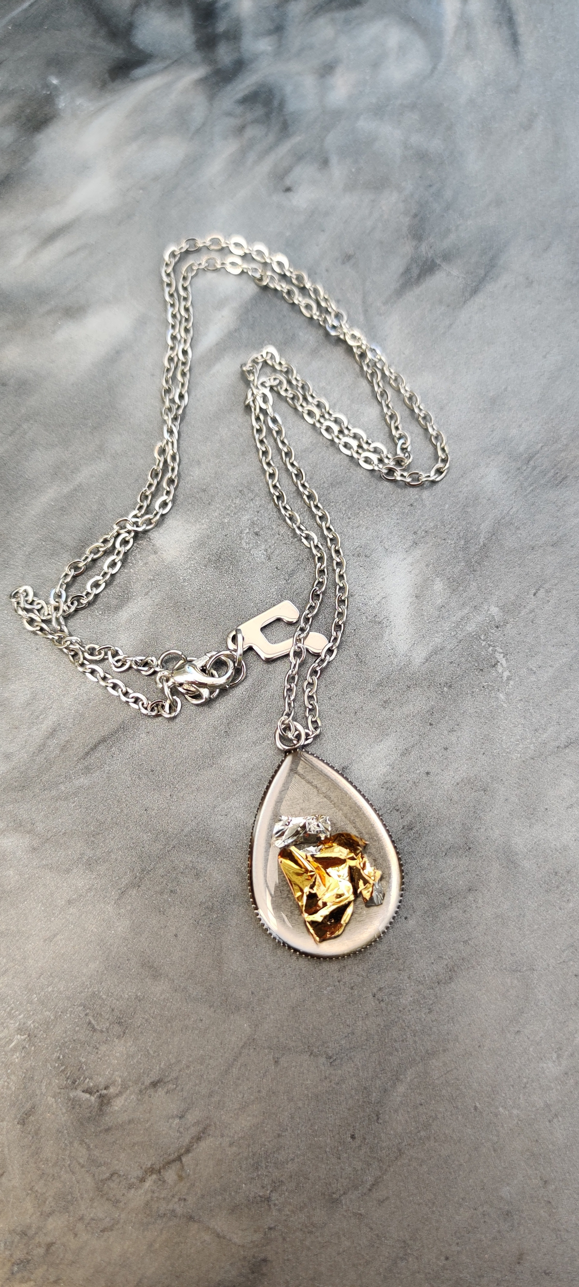Collier loane or et argent