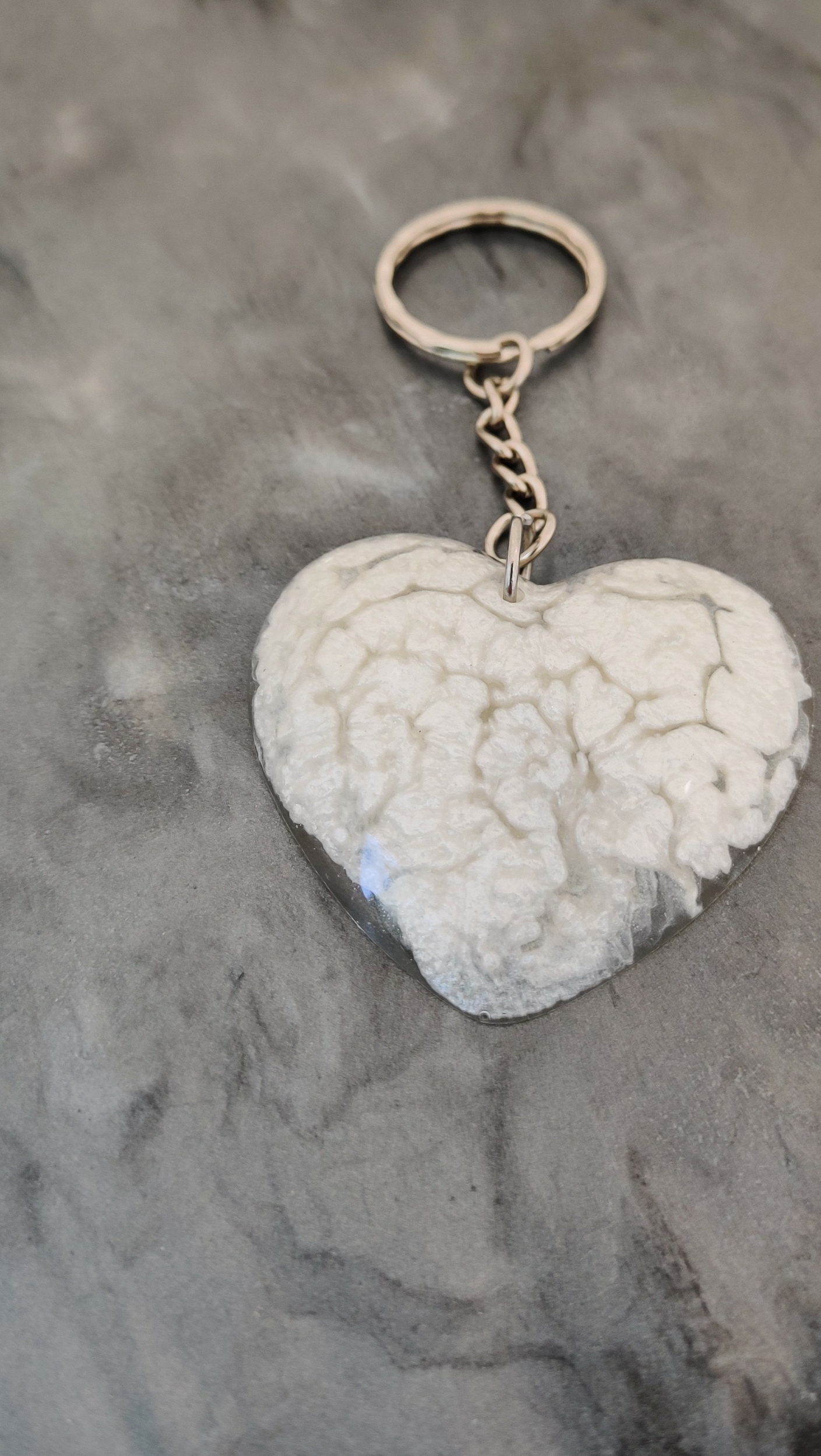 Porte cles blanc