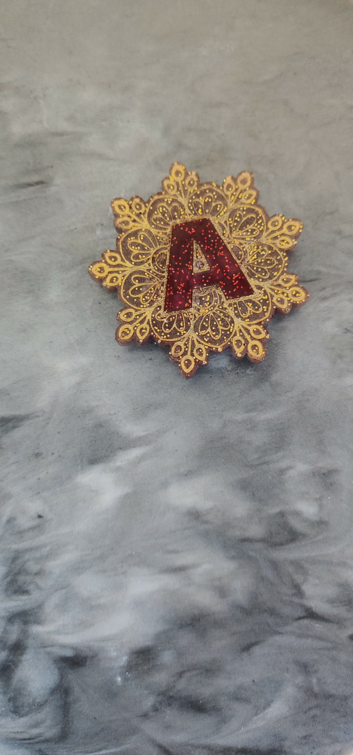 Magnet mandala J marron