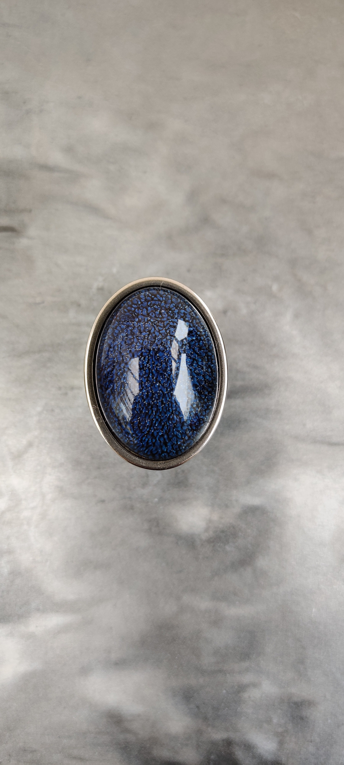 Bague Lou silver bleu