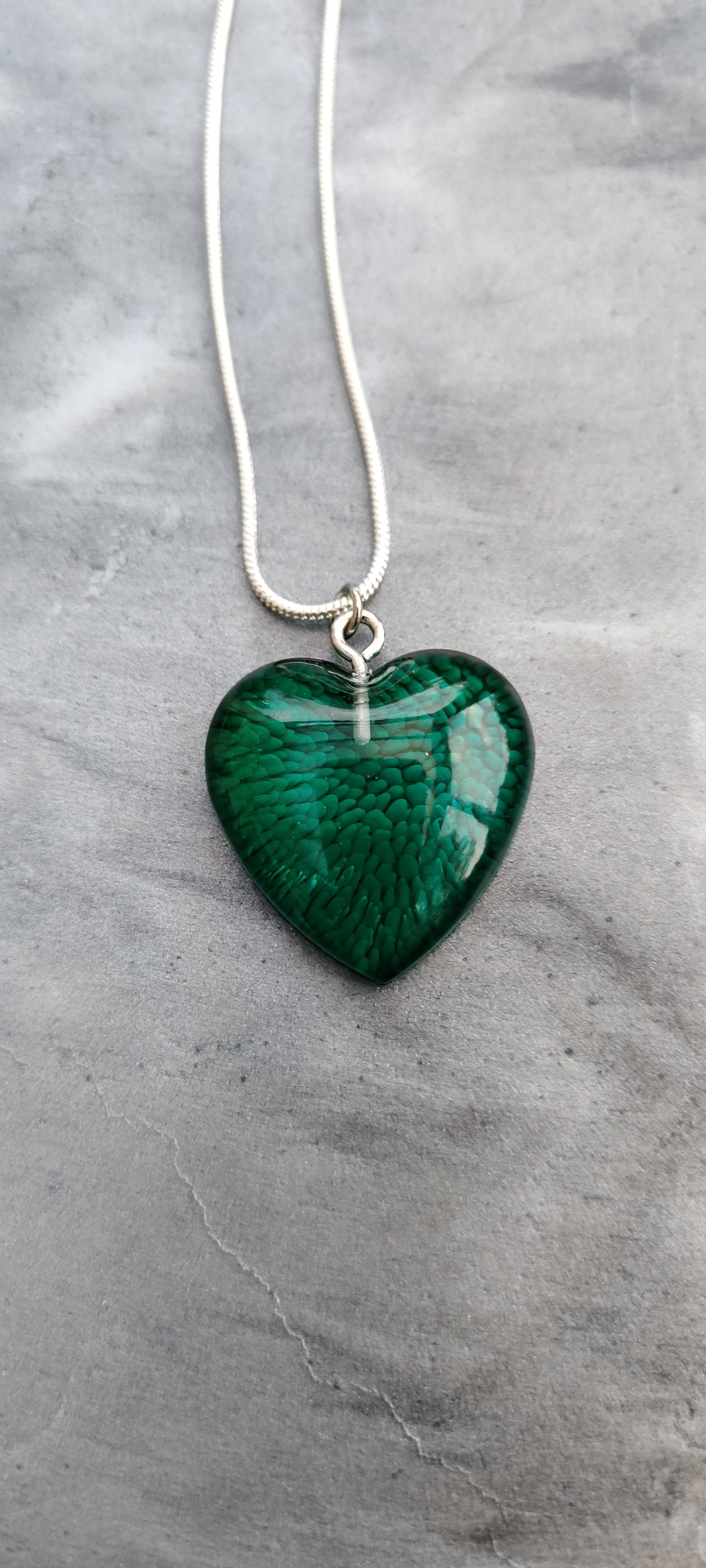 Collier Anais vert fonce