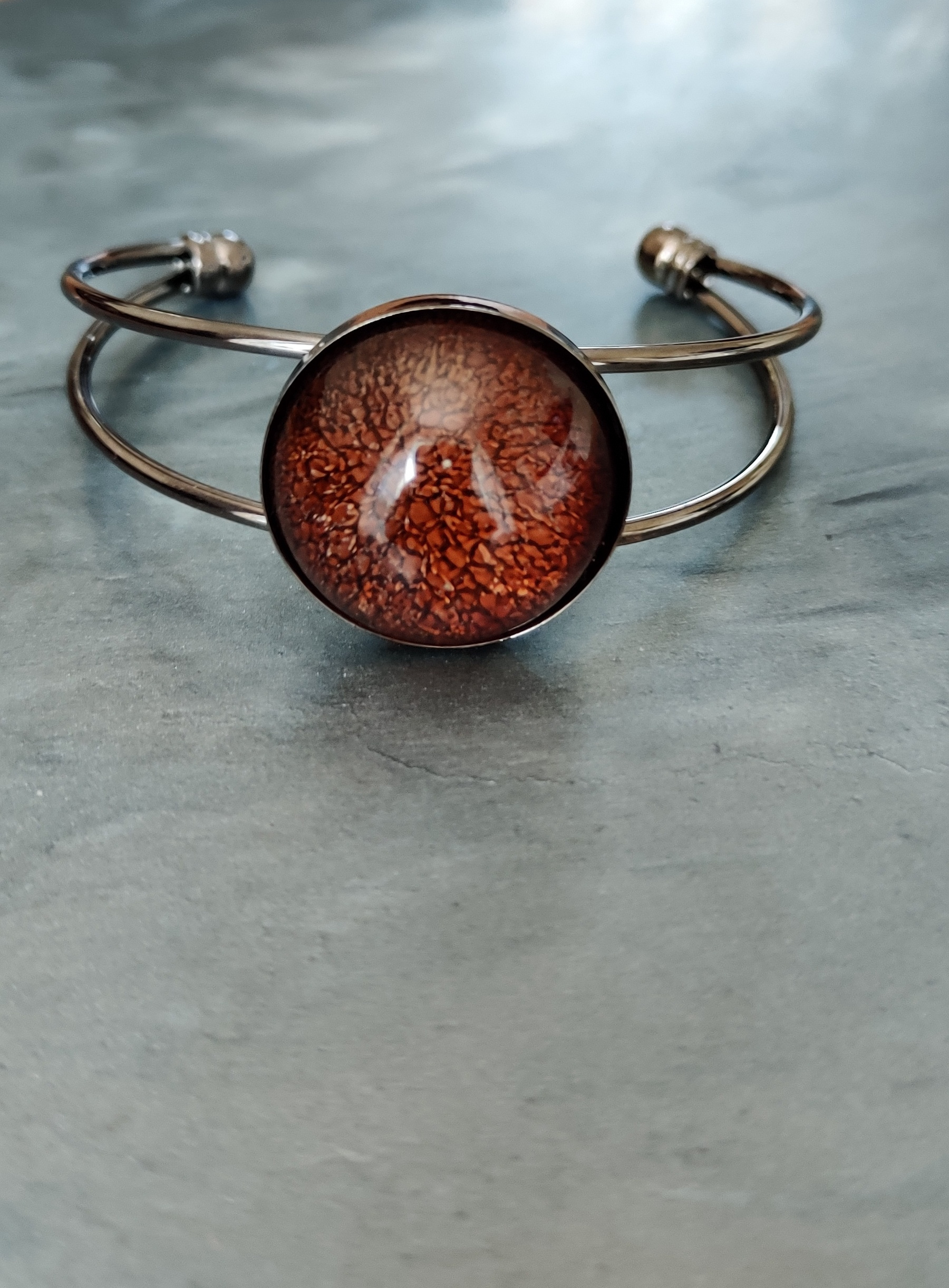 Bracelet Romy black marron ink